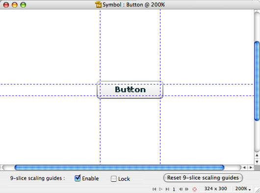 Scalatura intelligente oggetti in fireworks cs3