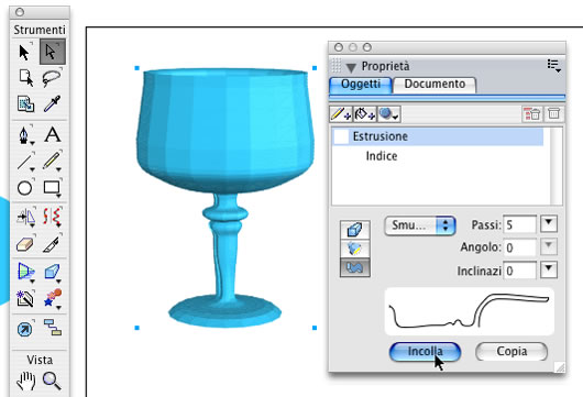 Tutoria estrusione oggetti 3d freehand mx