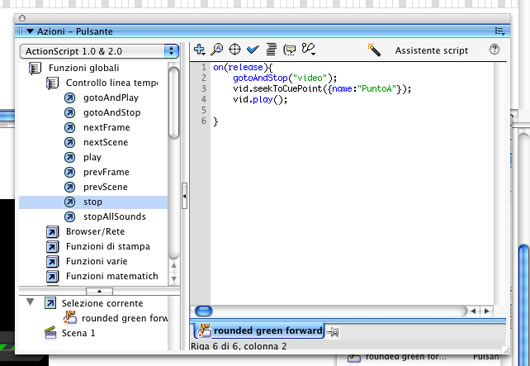 Tutorial video flash 8 cue points